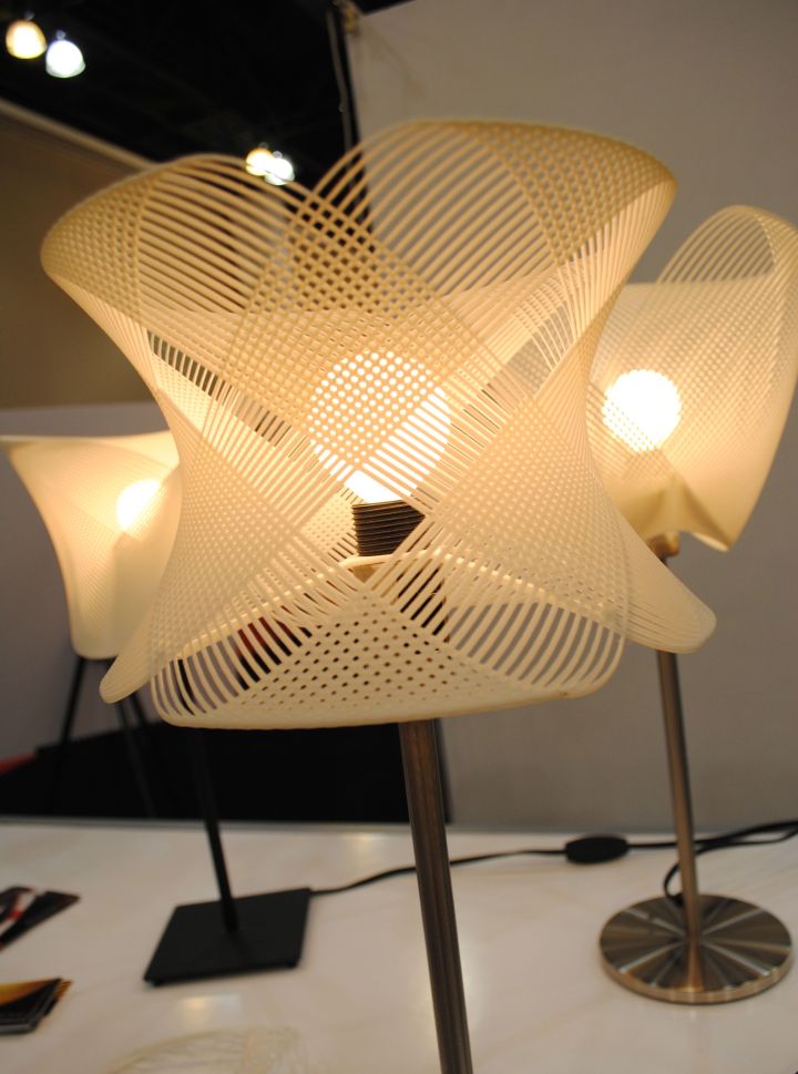 3D-printed lamp shade.