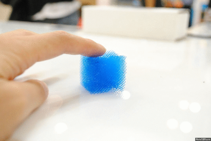 3D printed spongey material